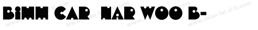 bill corp nar W00 b字体转换